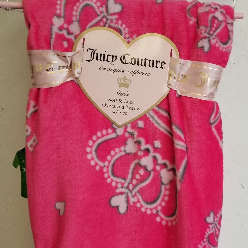 Juicy Couture Oversized throw blanket